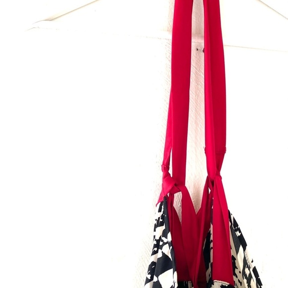 Maxi dress. By Express. Red/White/Black. Sz Sp. - Picture 6 of 9